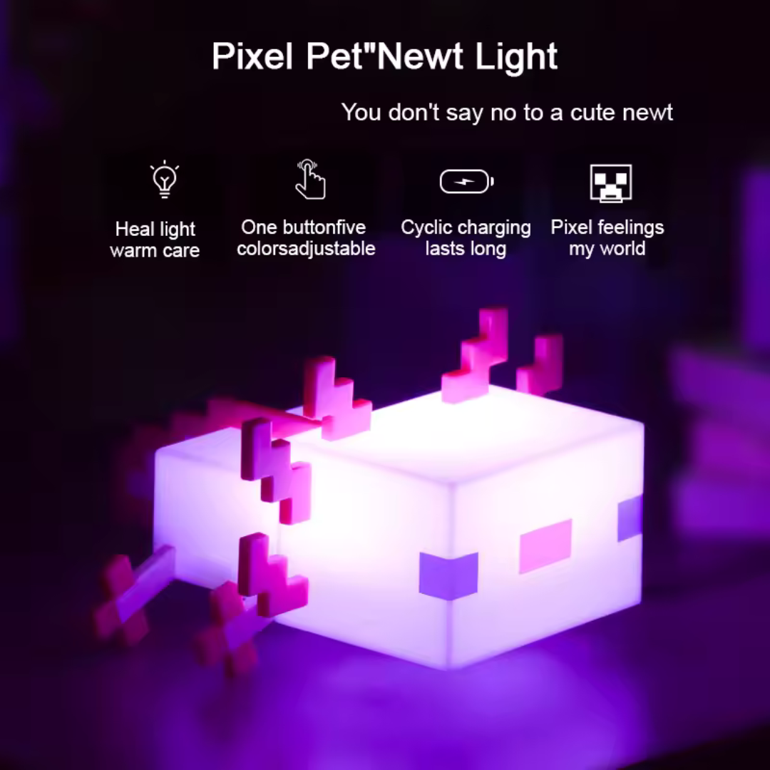 Minecraft Axolotl Lamp