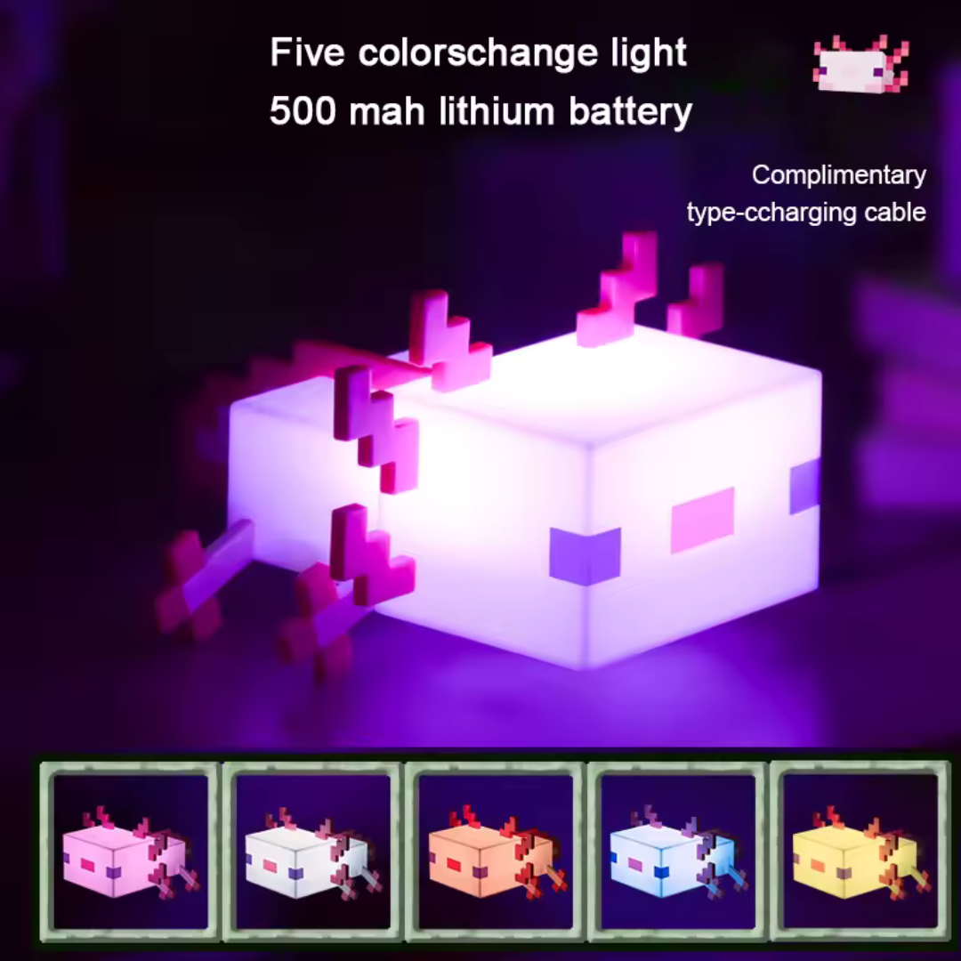 Minecraft Axolotl Lamp